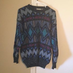 Multicolored sweater vintage 90s